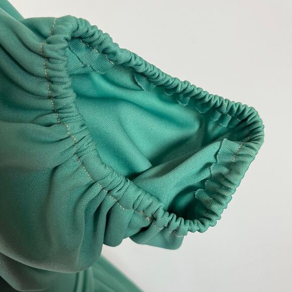 Vintage 60s / 70s Turquoise Mini Dress // Size XS - Picture 7 of 9